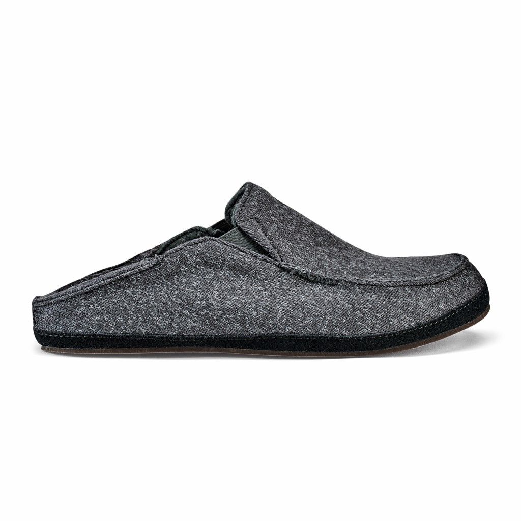 Zapatos Olukai Moloā Hulu - Pantuflas Hombre Grises 20564-320